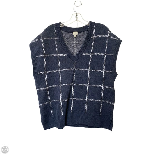 Vest Sweater By A New Day In Navy, Size: Xl