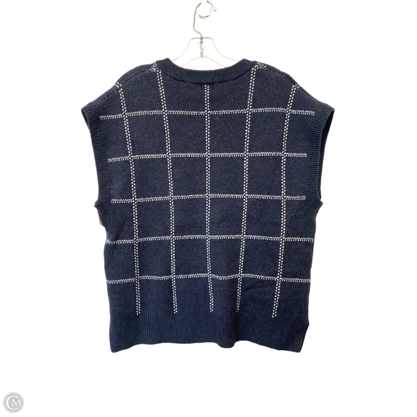 Vest Sweater By A New Day In Navy, Size: Xl