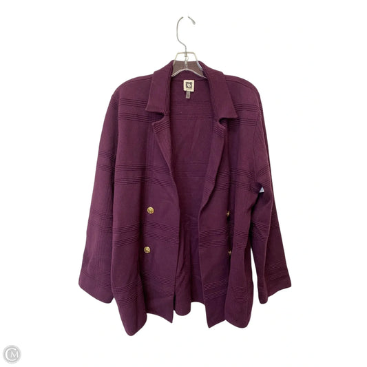 Jacket Other By Anne Klein In Purple, Size: Xl