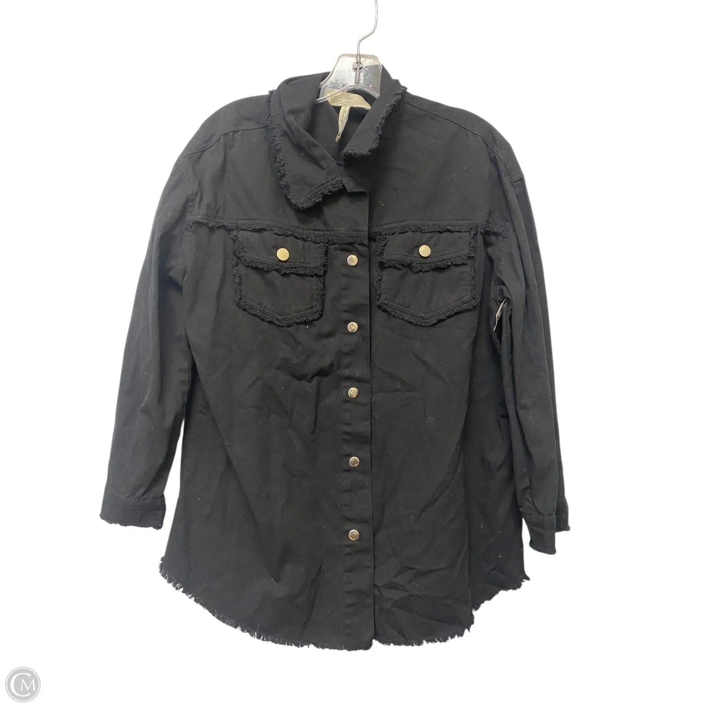 Jacket Denim By Cmc In Black, Size: S