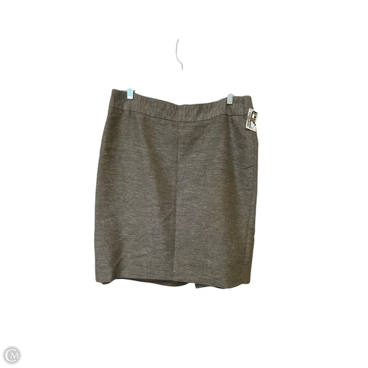 Skirt Midi By Ann Taylor In Grey, Size: 12