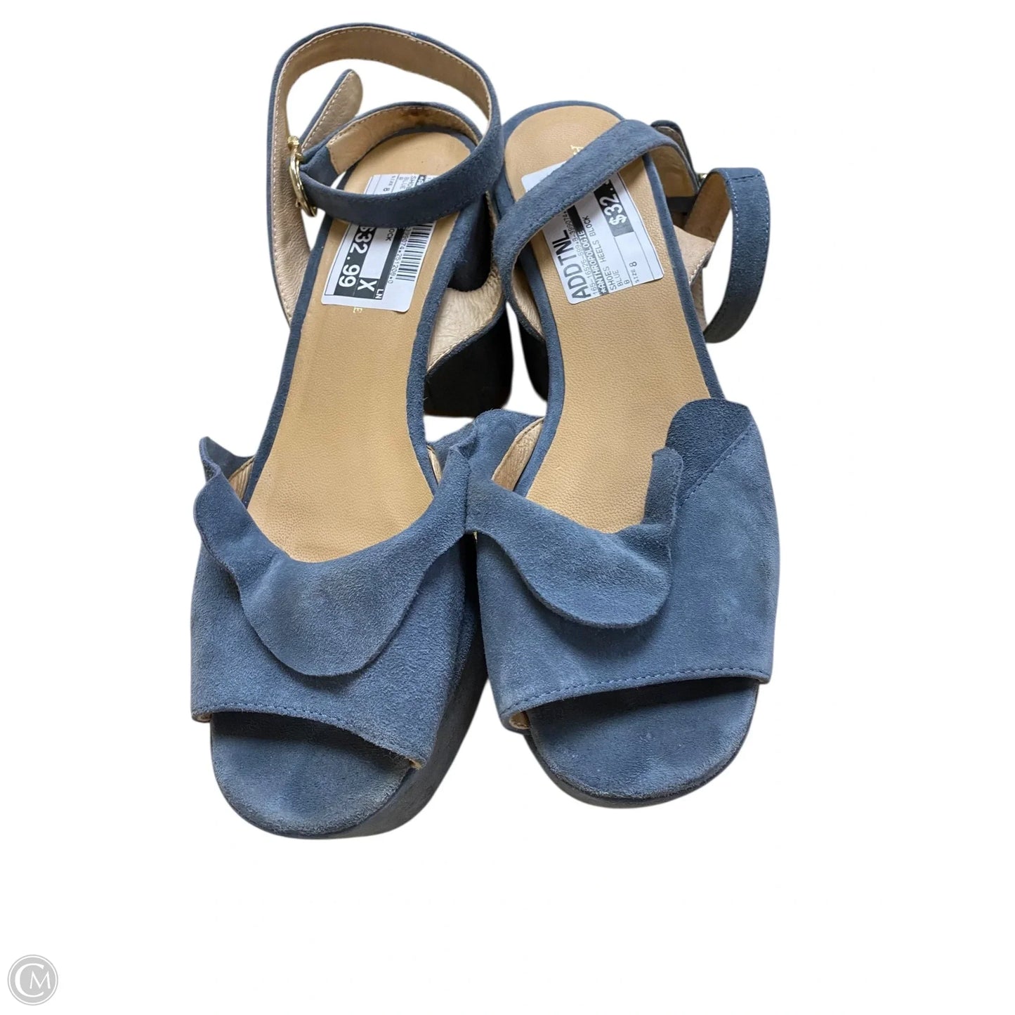 Shoes Heels Block By Anthropologie In Blue, Size: 8
