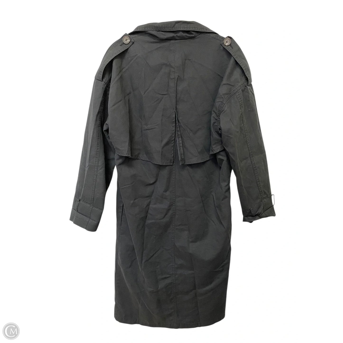 Coat Trench Coat By Cmc In Black, Size: M