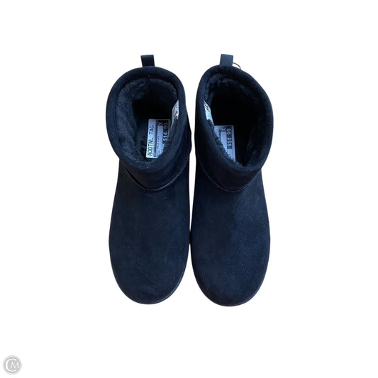 Boots Ankle Flats By So In Black, Size: 9