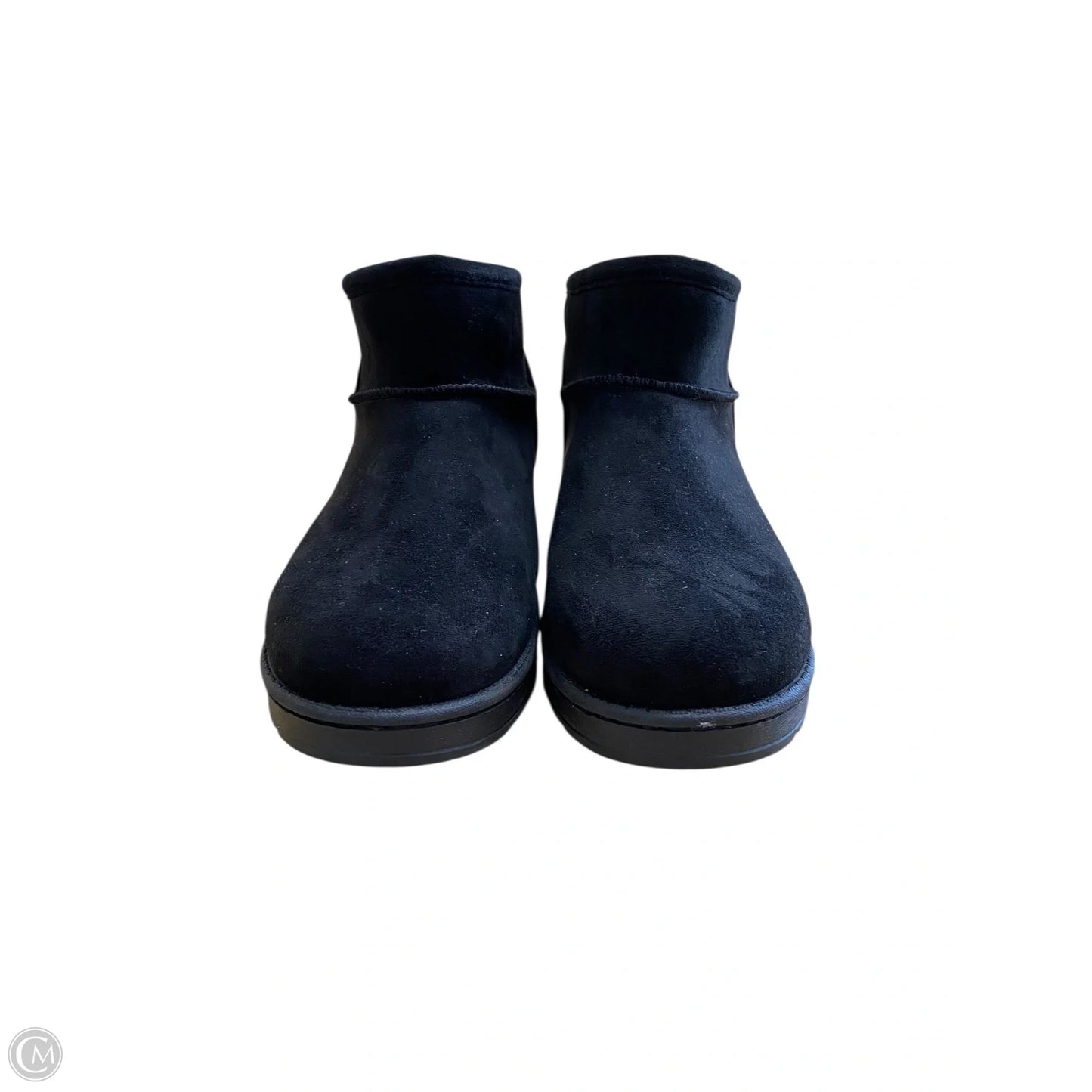 Boots Ankle Flats By So In Black, Size: 9