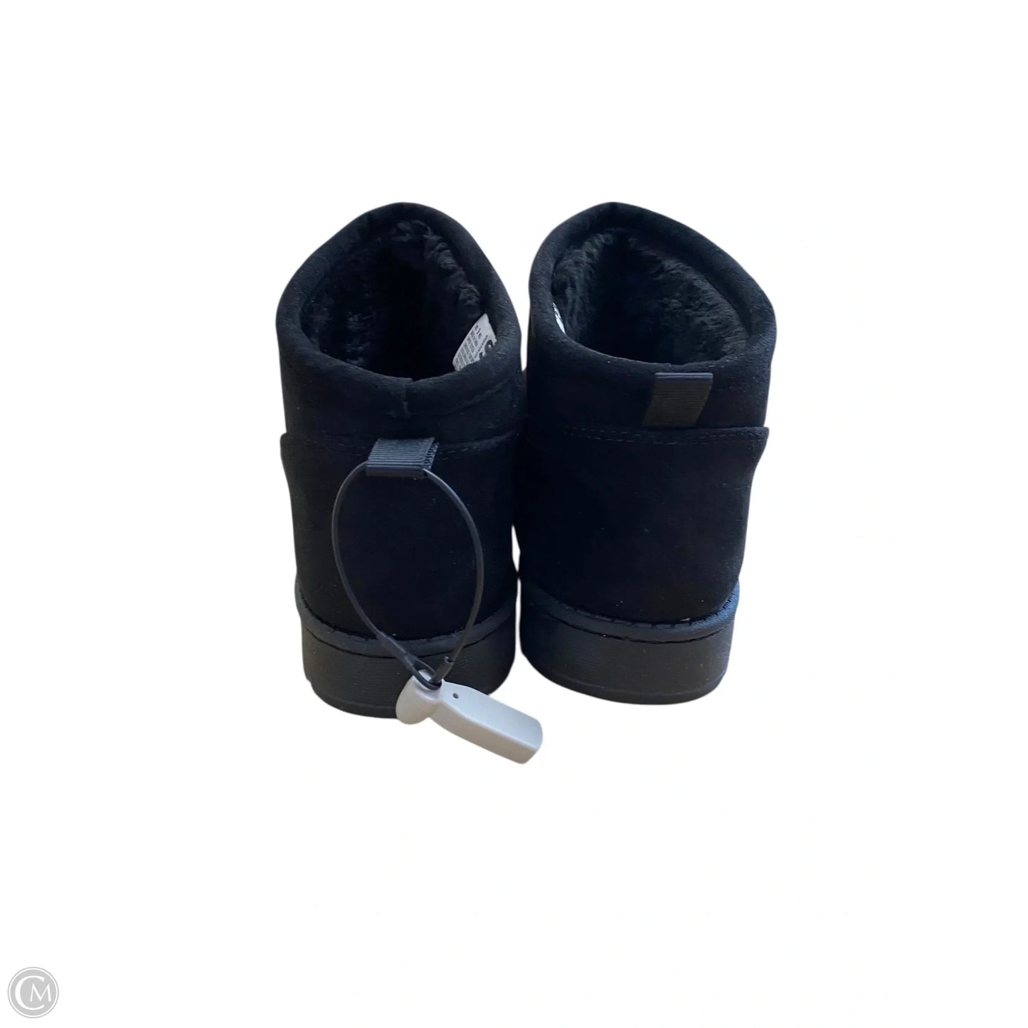 Boots Ankle Flats By So In Black, Size: 9