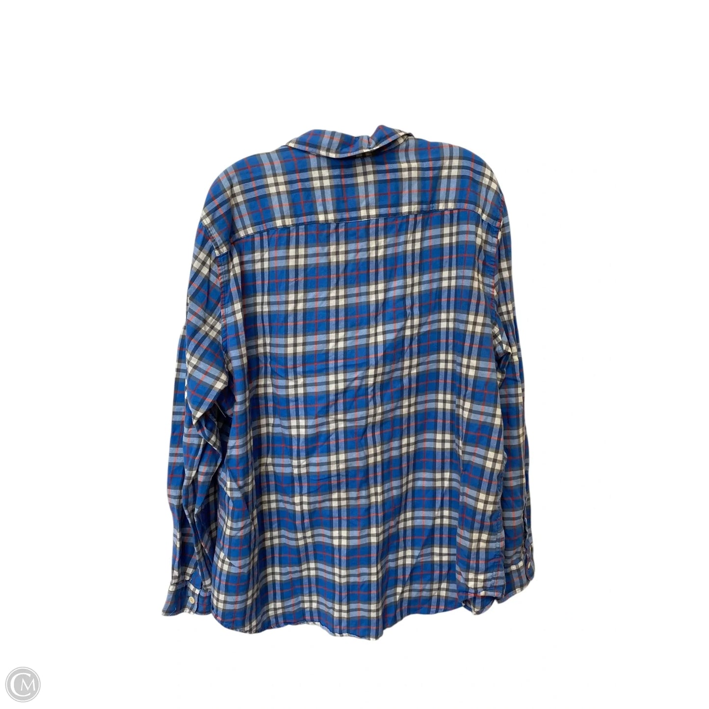 Top Long Sleeve By American Eagle In Plaid Pattern, Size: 2x
