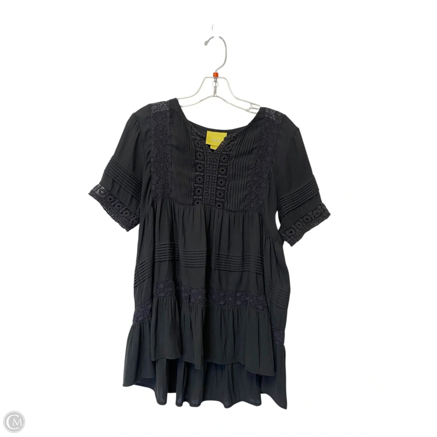 Top Short Sleeve By Maeve In Black, Size: S
