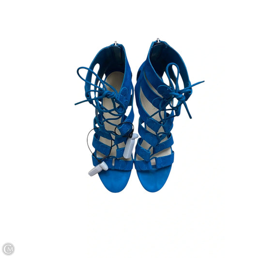Shoes Heels Block By Marc Fisher In Blue, Size: 9