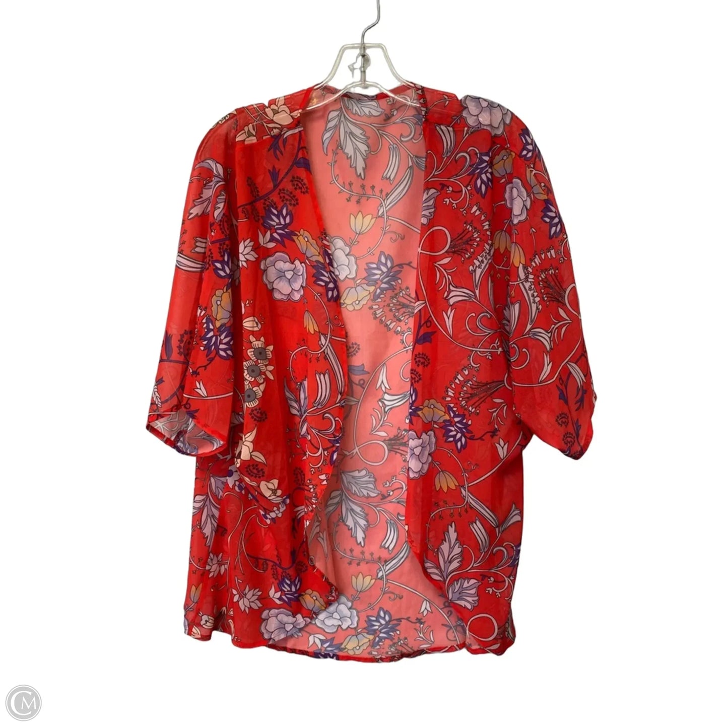 Shawl By Clothes Mentor In Red, Size: S