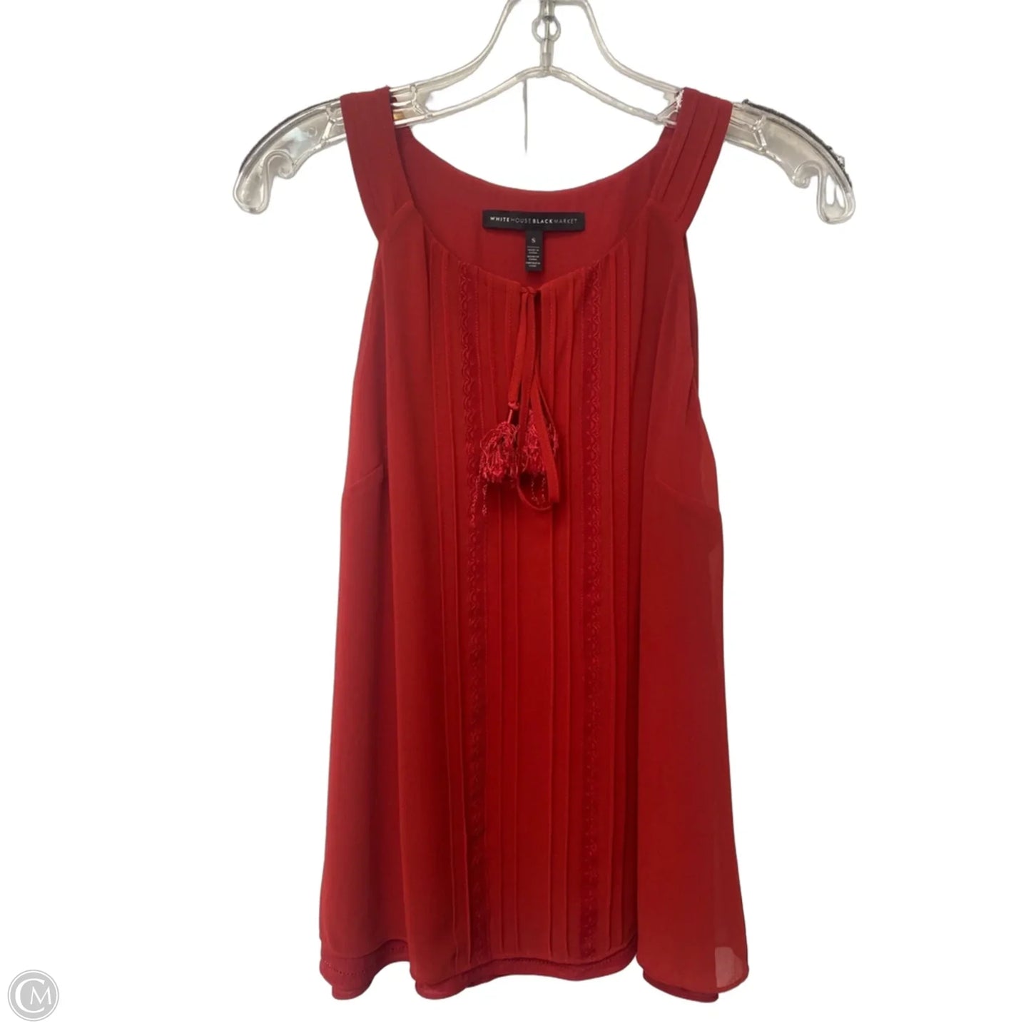 Top Sleeveless By White House Black Market In Red, Size: S