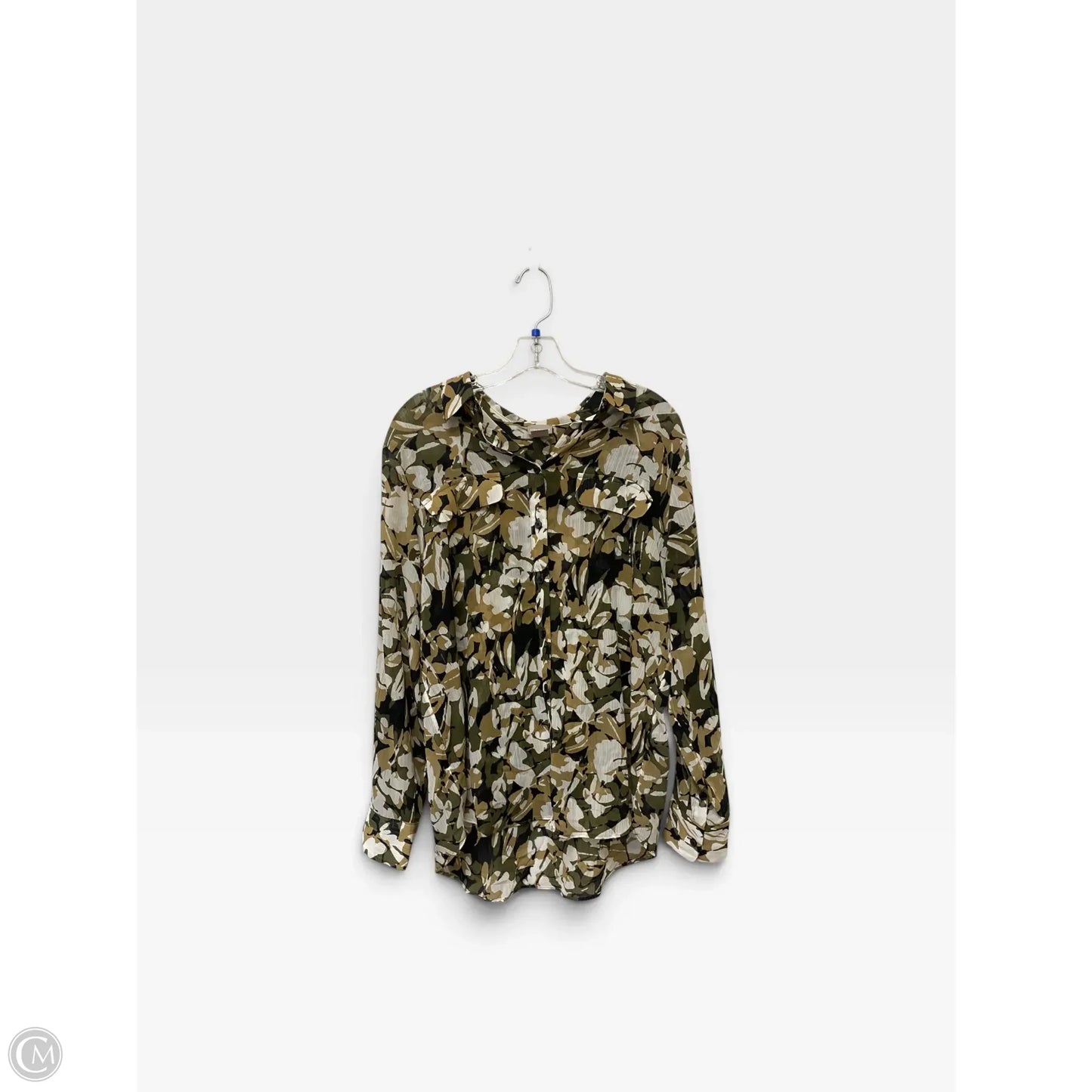 Top Long Sleeve By Chicos In Green, Size: 2