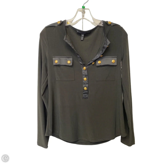 Top Long Sleeve By White House Black Market In Black, Size: Xs