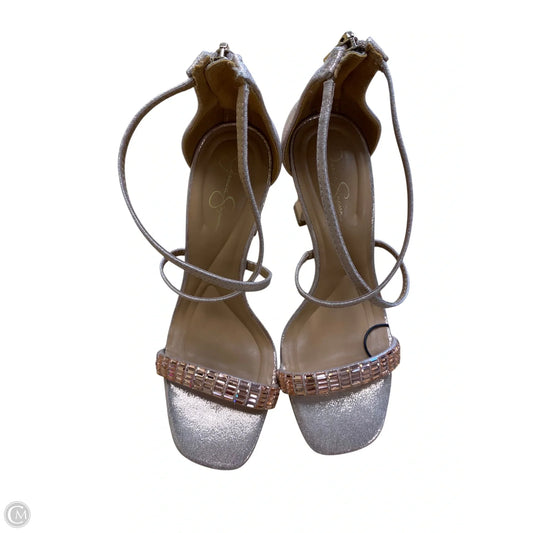 Shoes Heels Platform By Jessica Simpson In Gold, Size: 7