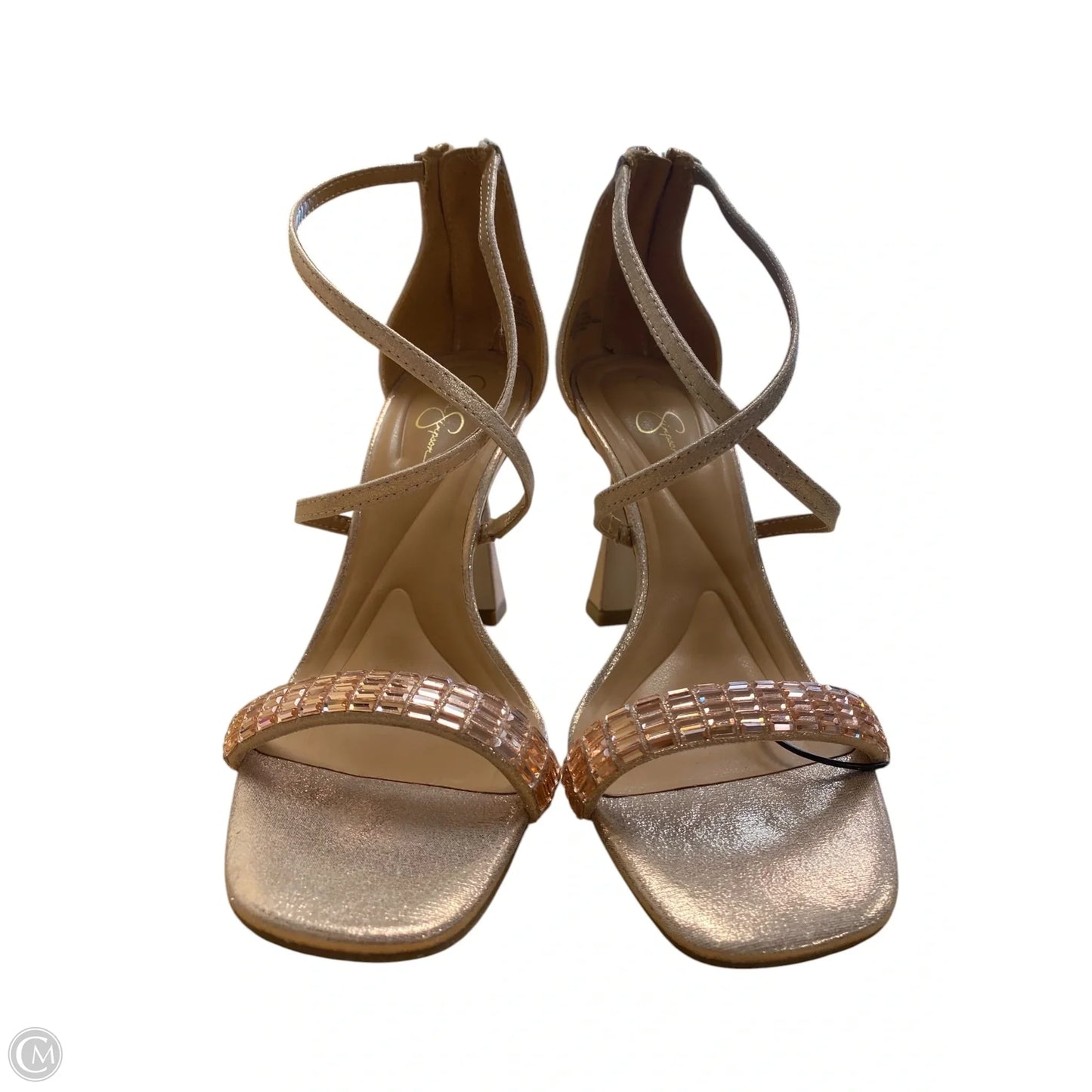Shoes Heels Platform By Jessica Simpson In Gold, Size: 7