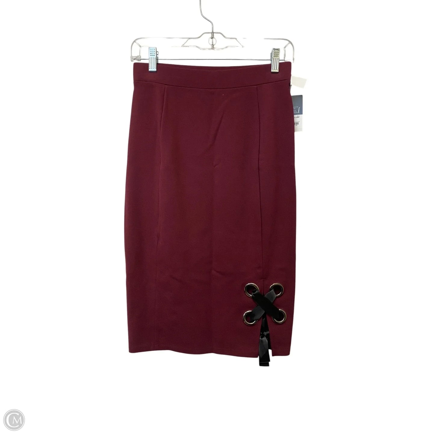 Skirt Midi By Clothes Mentor In Maroon, Size: S