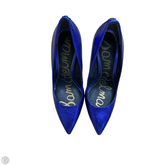 Shoes Heels Kitten By Sam Edelman In Blue & Brown, Size: 6.5
