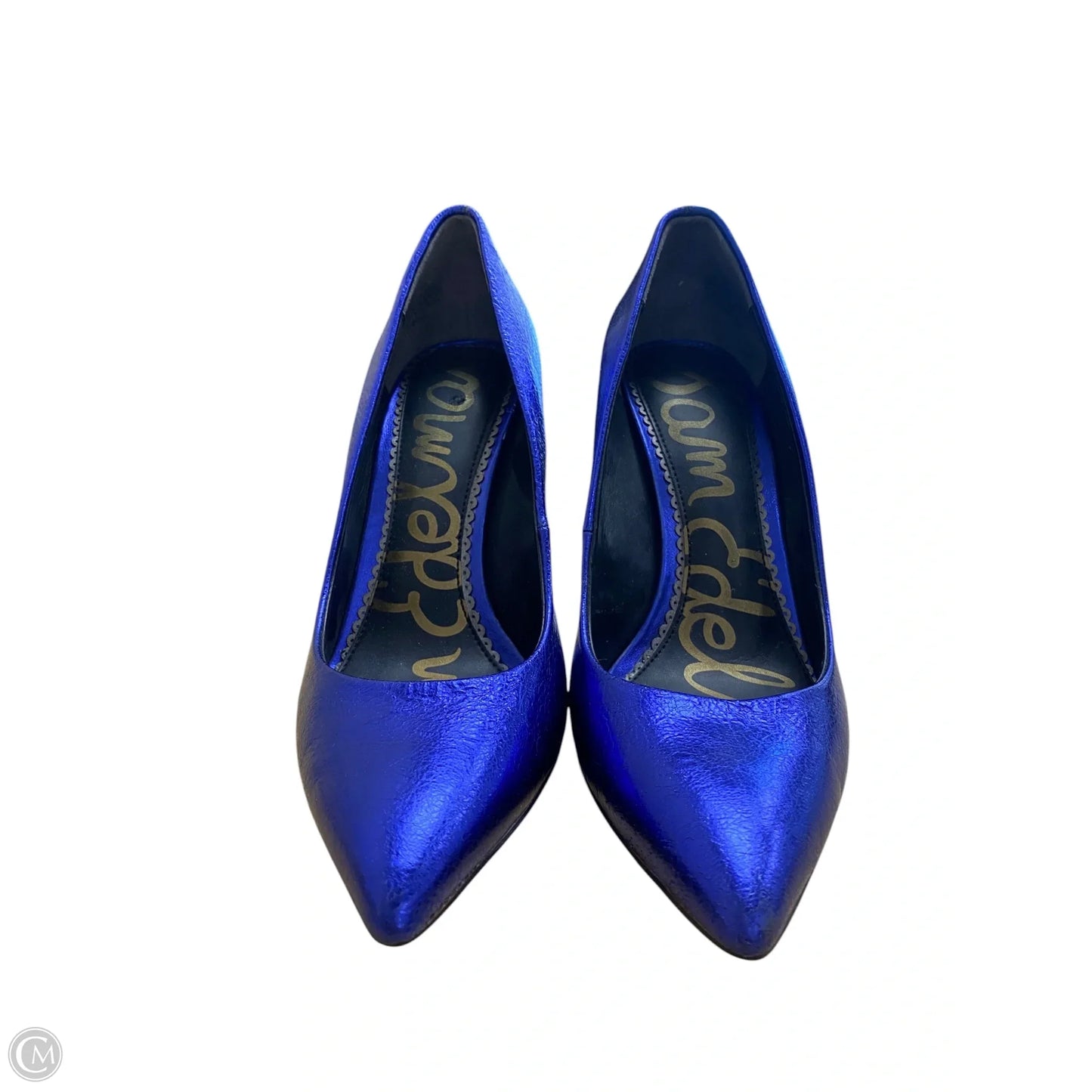 Shoes Heels Kitten By Sam Edelman In Blue & Brown, Size: 6.5