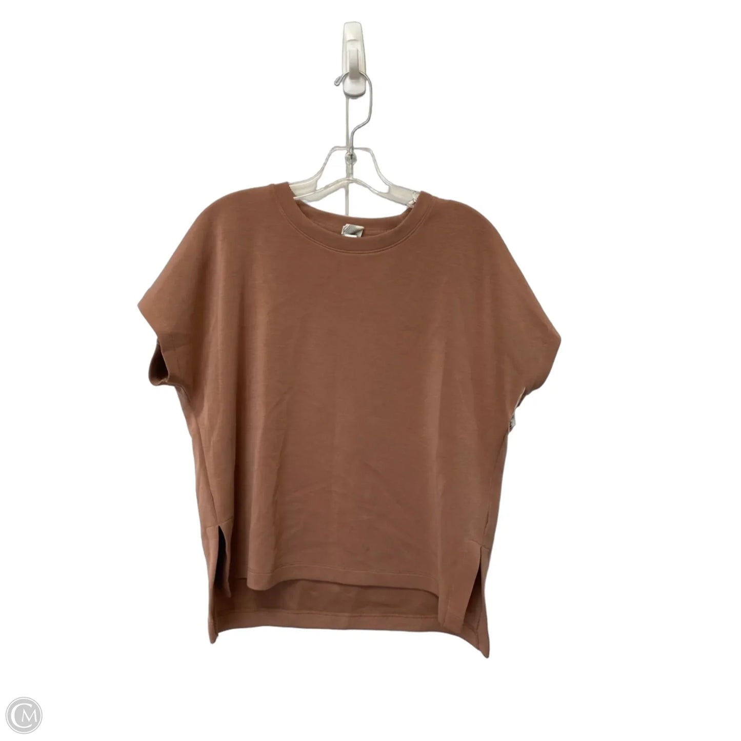 Top 2pc Short Sleeve By Members Mark In Brown, Size: M