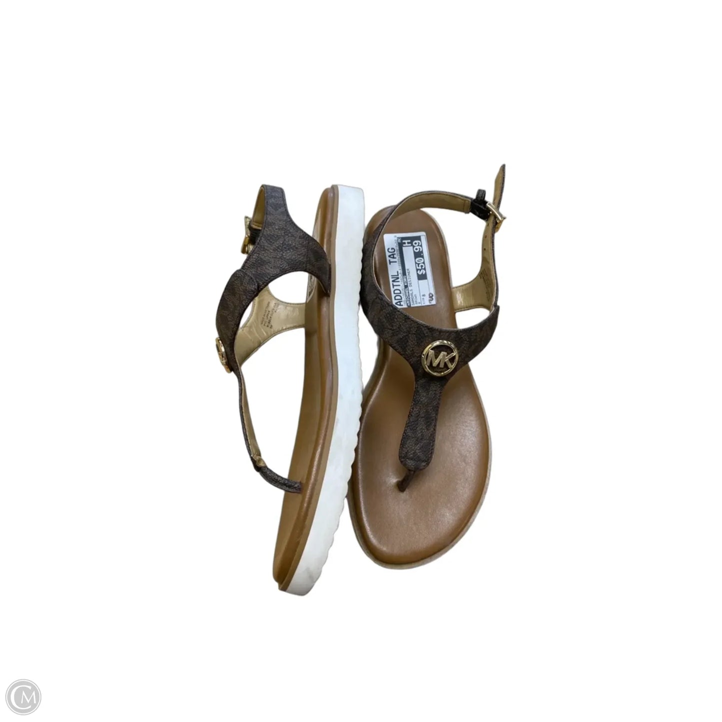 Sandals Designer By Michael Kors In Brown, Size: 8