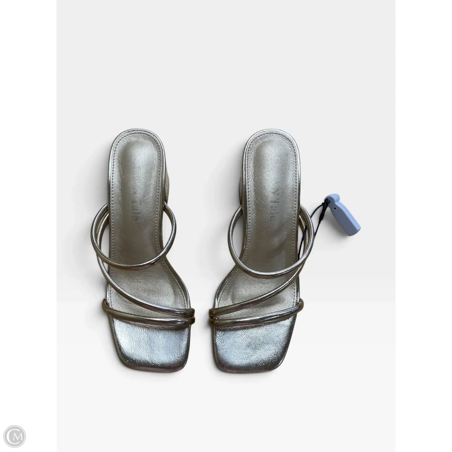 Shoes Heels Block By Clothes Mentor In Gold, Size: 5