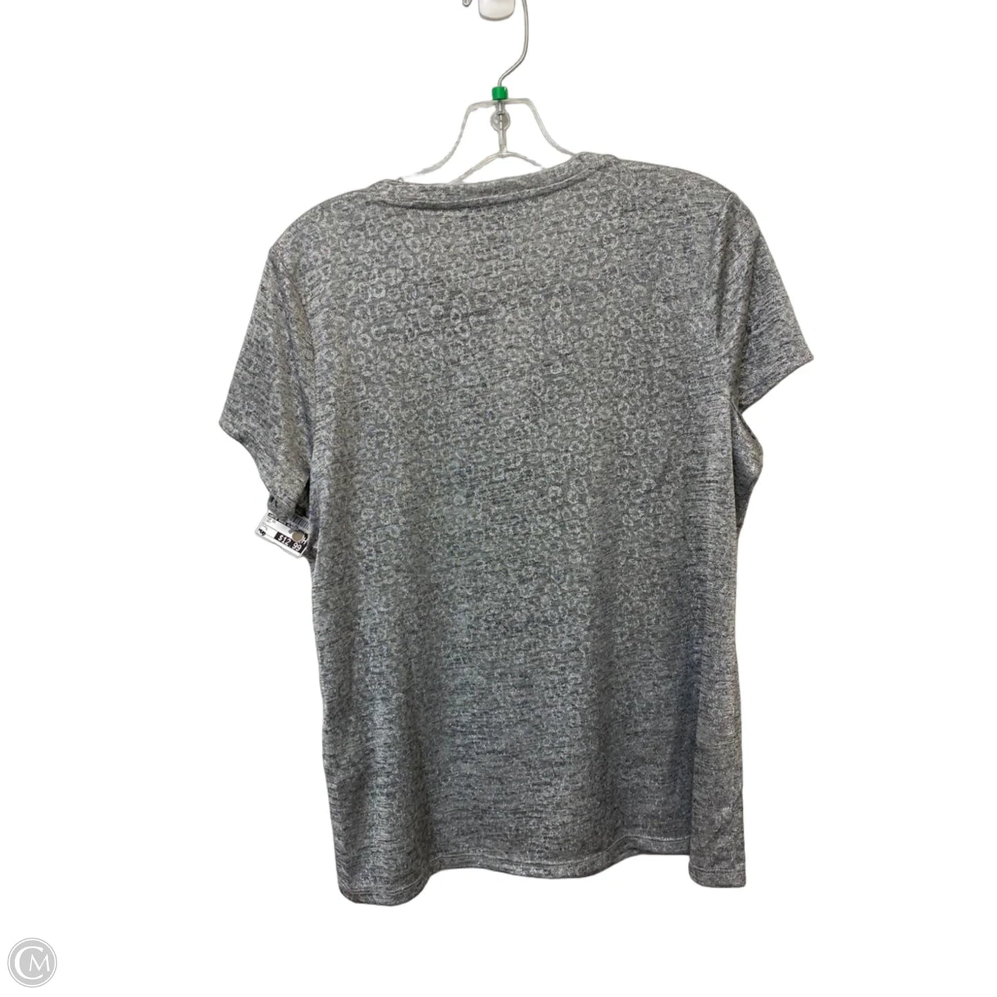 Top Short Sleeve By White House Black Market In Grey, Size: L