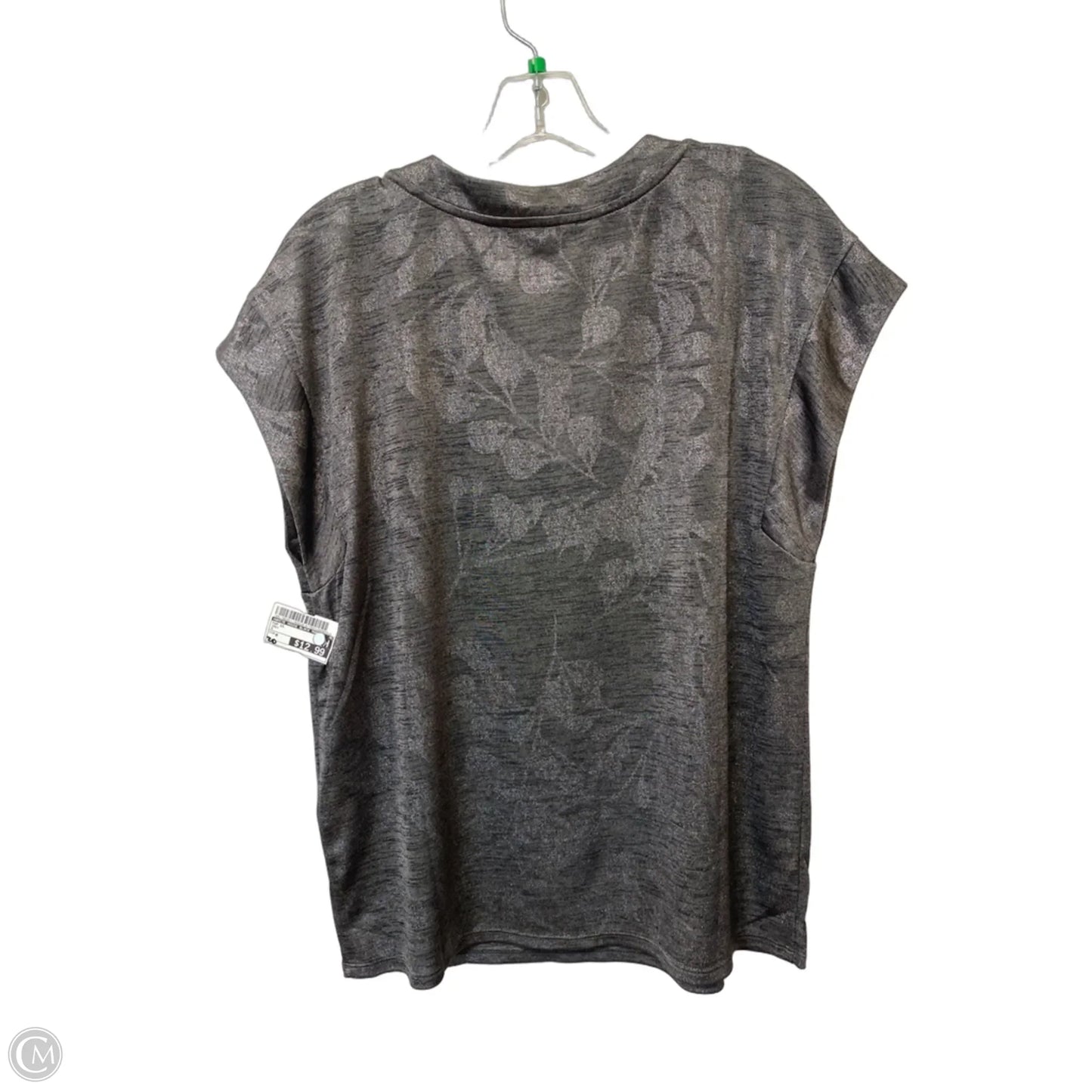 Top Short Sleeve By White House Black Market In Grey, Size: M