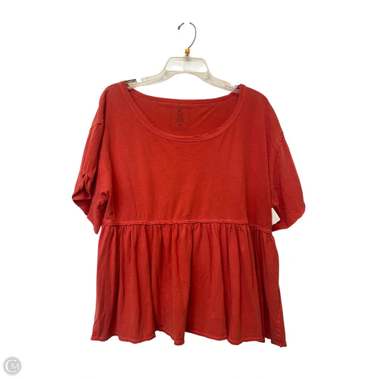 Top Short Sleeve By We The Free In Red, Size: M