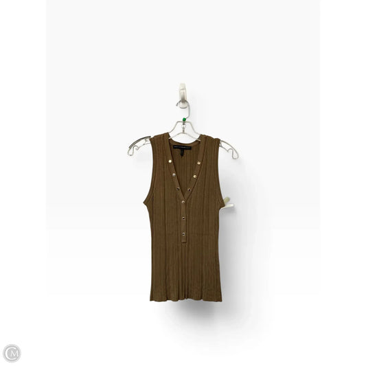 Top Sleeveless By White House Black Market In Brown, Size: L