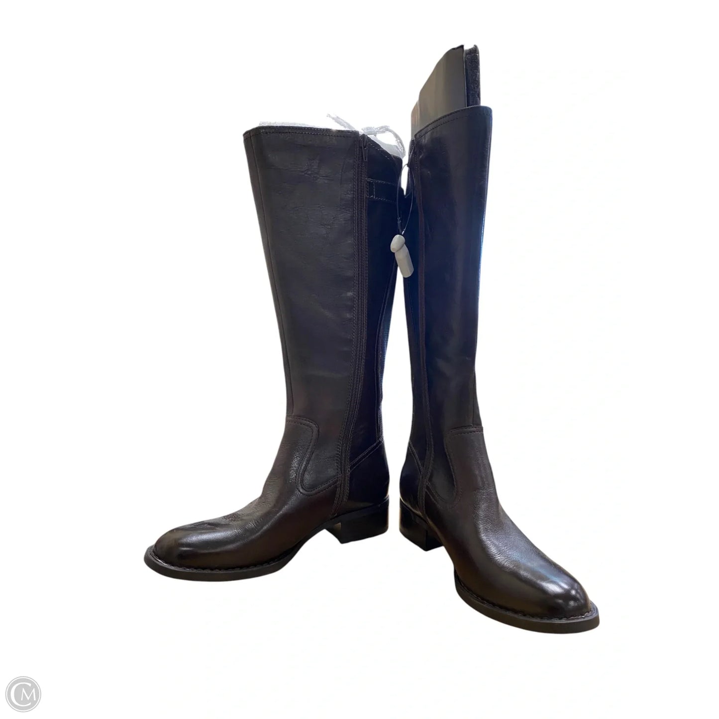 Boots Leather By Born In Brown, Size: 9