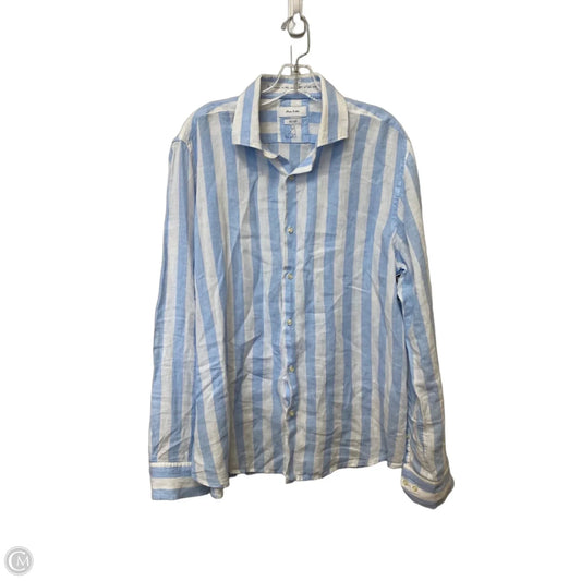 Top Long Sleeve By Clothes Mentor In Blue & White, Size: Xl