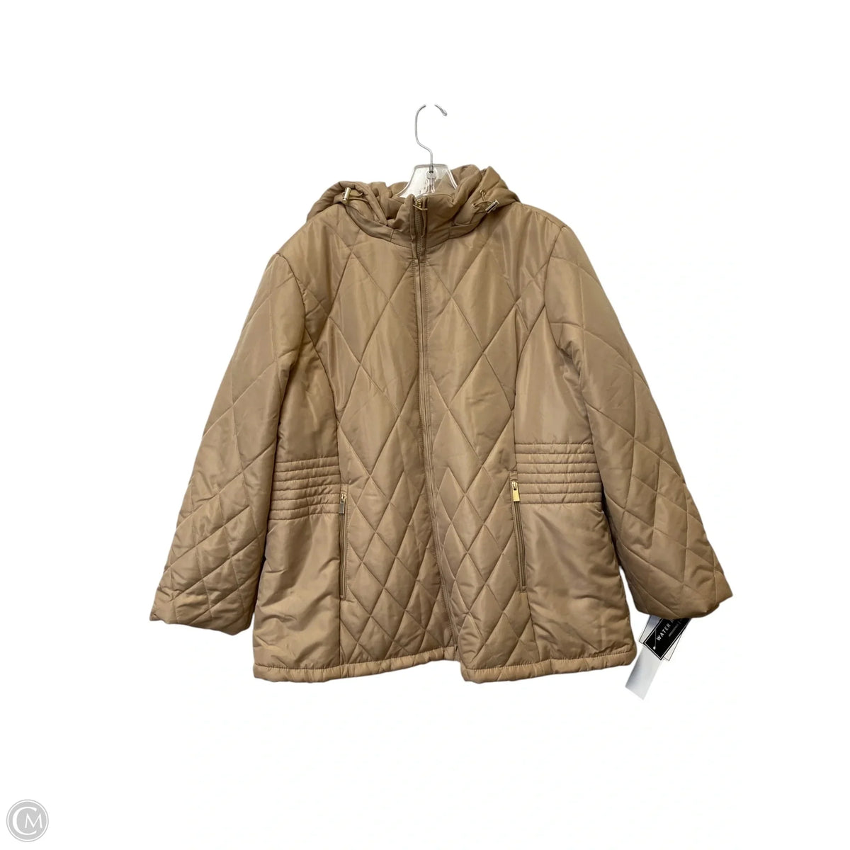Jacket Puffer & Quilted By Clothes Mentor In Tan, Size: 2x