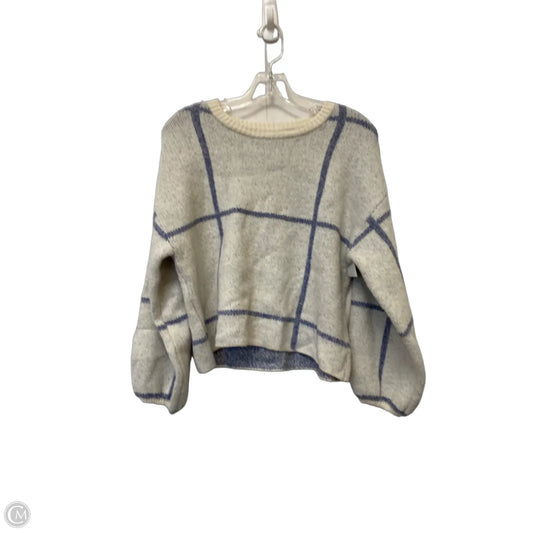 Sweater By Z Supply In Blue & White, Size: S