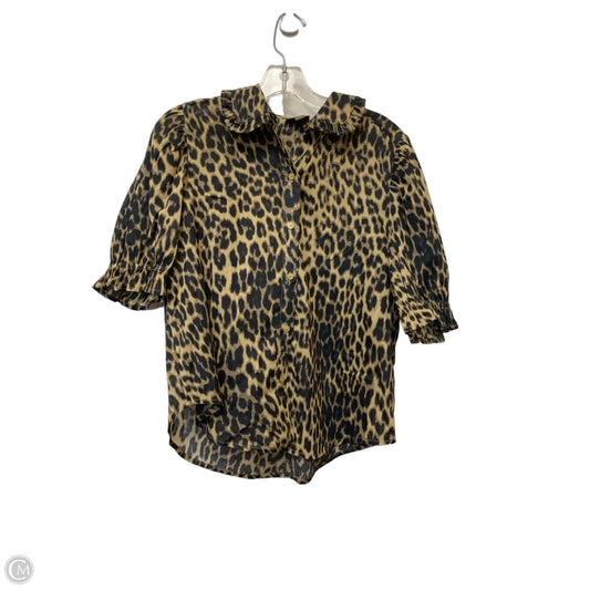Top Short Sleeve By Ana In Animal Print, Size: S