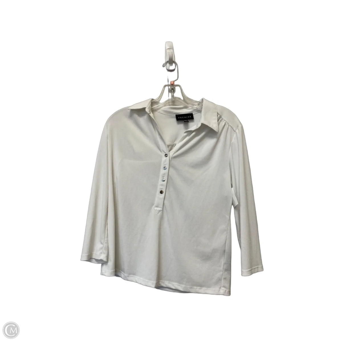 Top Long Sleeve Basic By Premise In White, Size: Sp