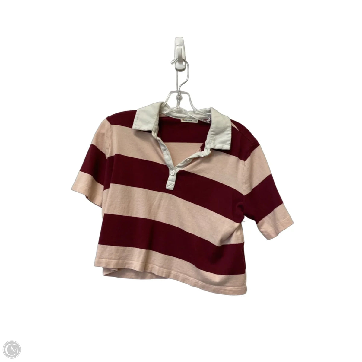 Top Short Sleeve By Marine Layer In Striped Pattern, Size: M