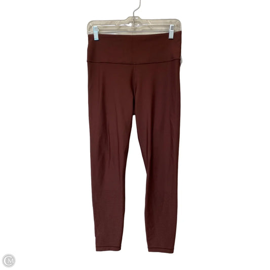 Athletic Leggings By Athleta In Maroon, Size: M