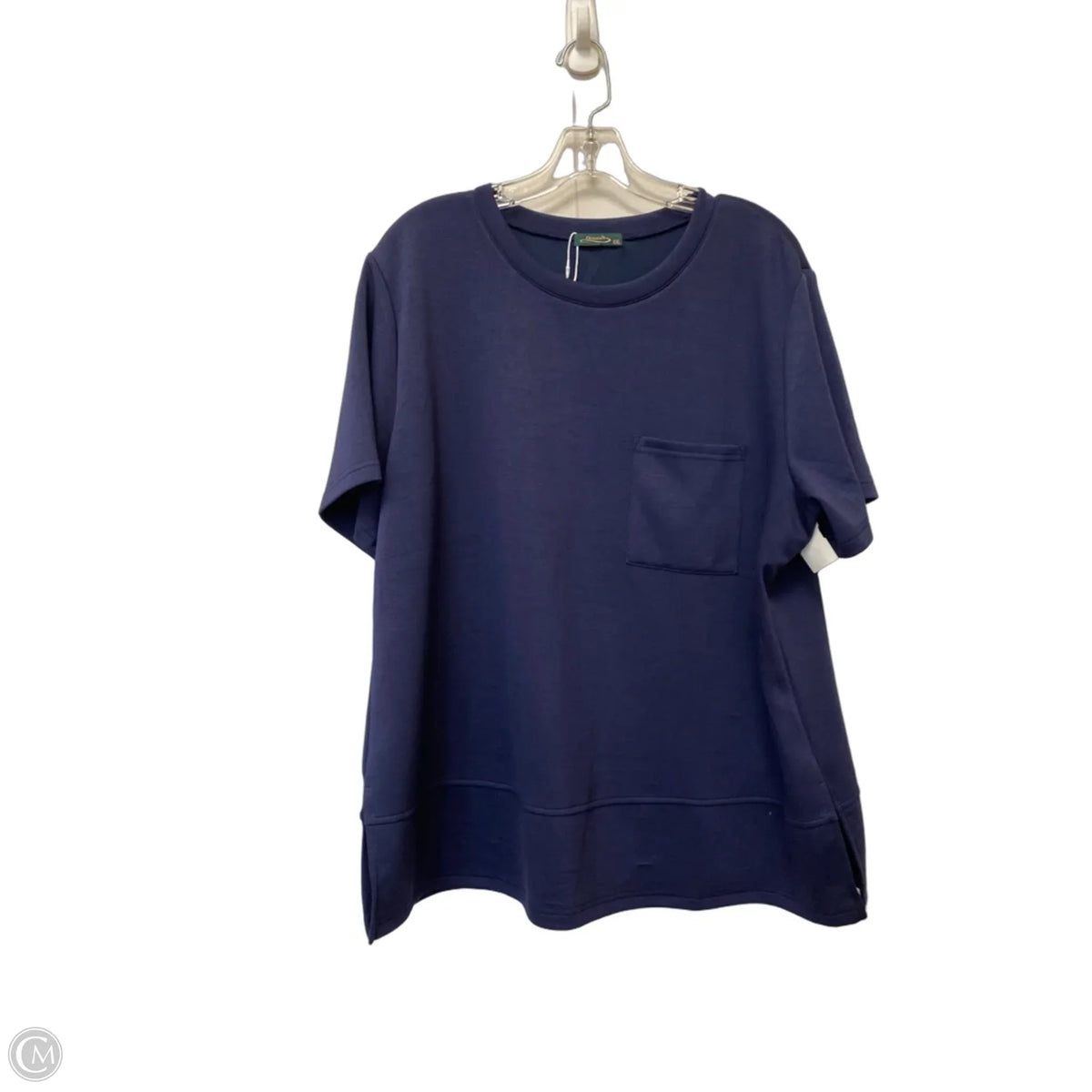 Top Short Sleeve Basic By Clothes Mentor In Blue, Size: Xxl