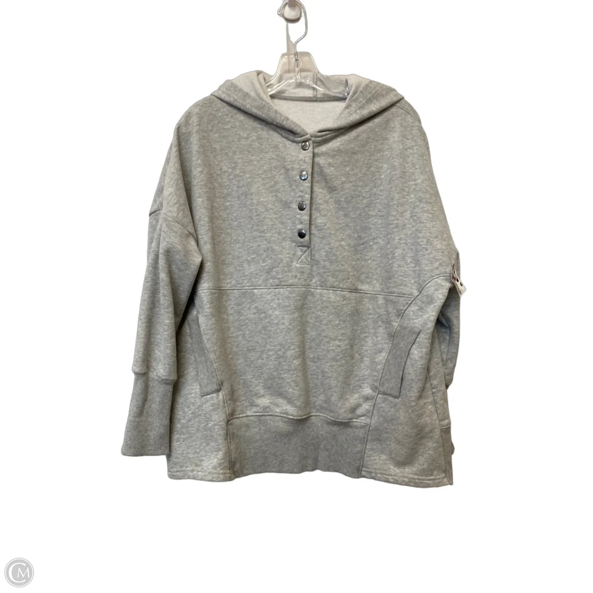 Top Long Sleeve Basic By Clothes Mentor In Grey