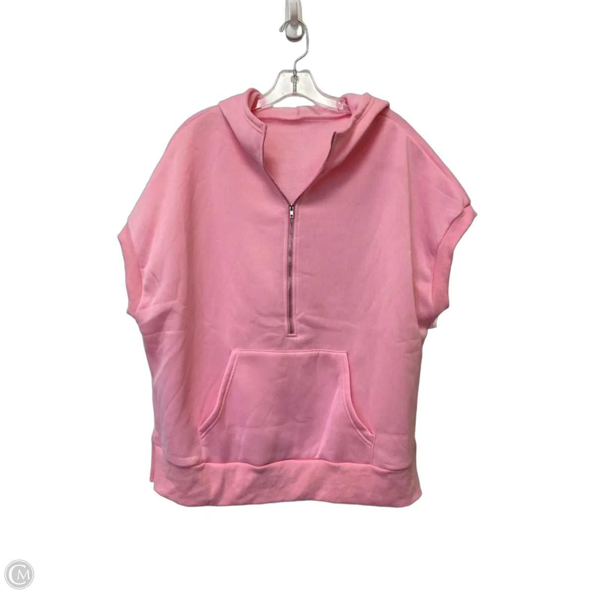 Jacket Shirt By Clothes Mentor In Pink, Size: L