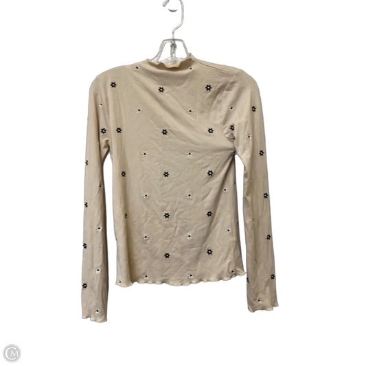 Top Long Sleeve By Hem & Thread In Tan, Size: S