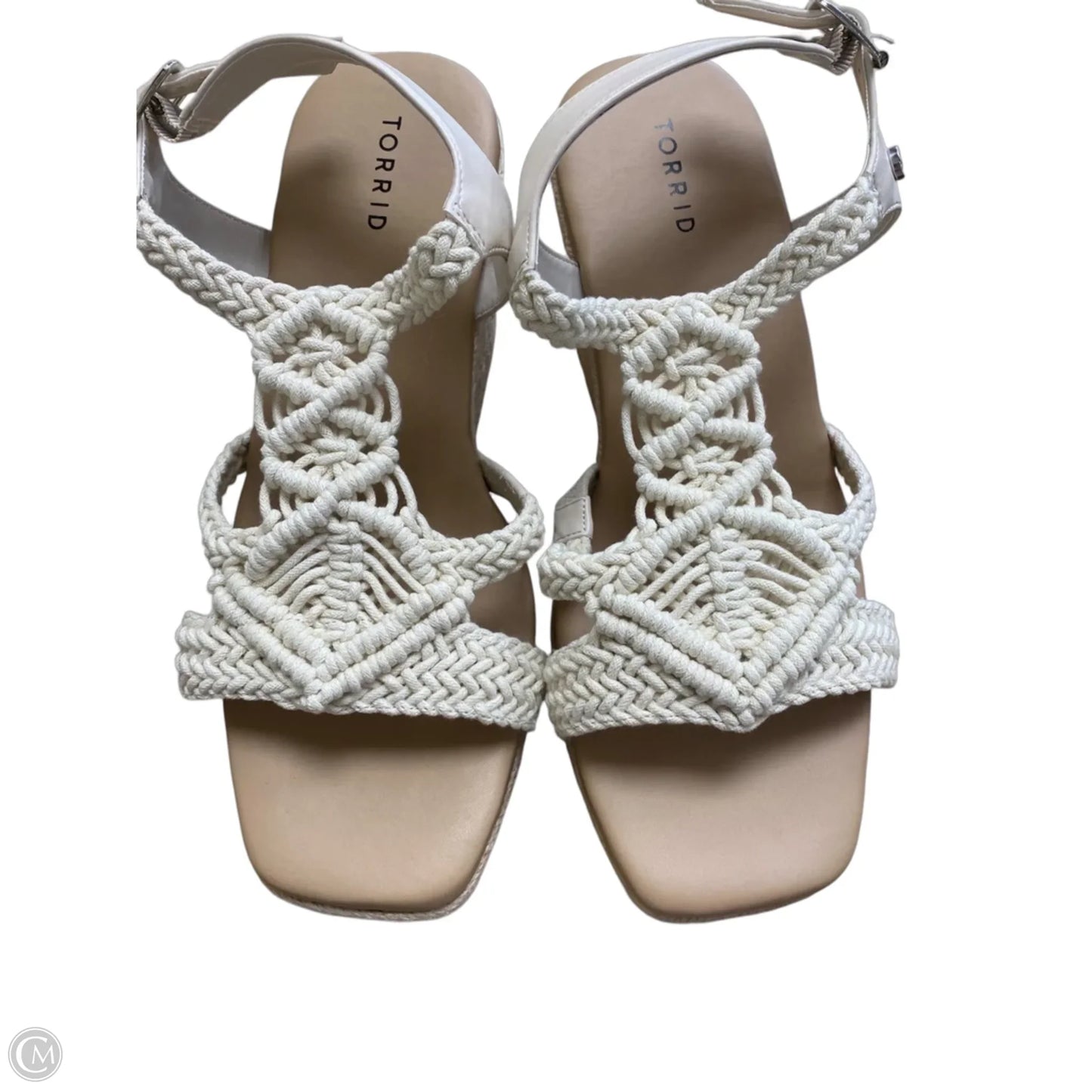 Shoes Heels Block By Torrid In Cream, Size: 12