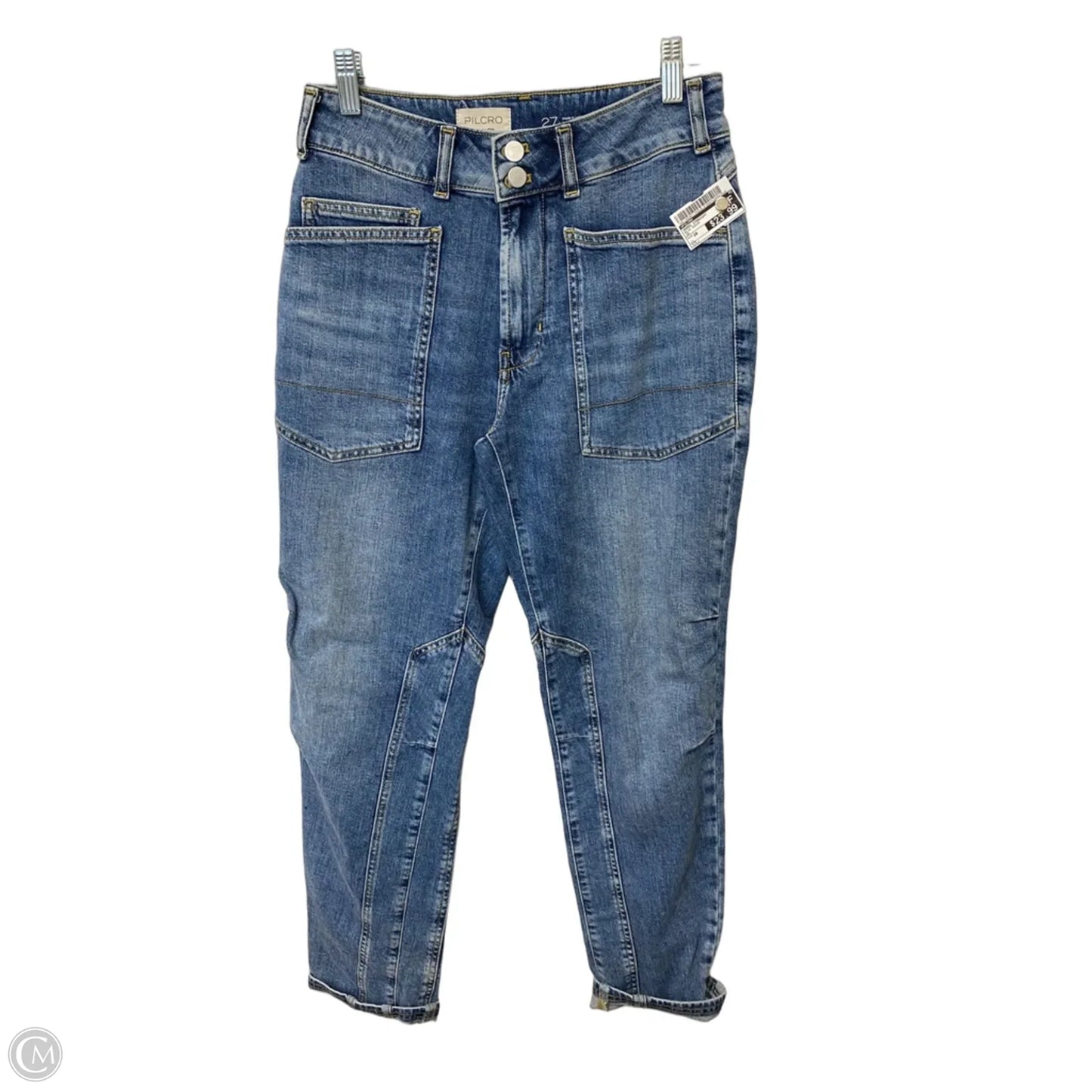 Jeans Straight By Pilcro In Blue Denim, Size: 28