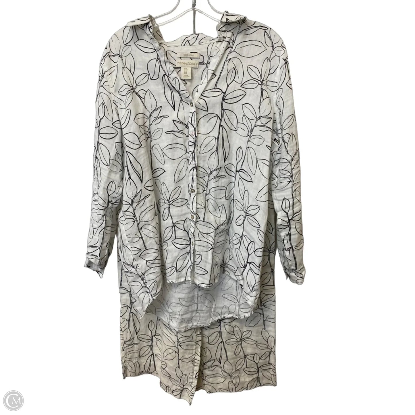 Top 2pc Long Sleeve By Cynthia Rowley In White, Size: M