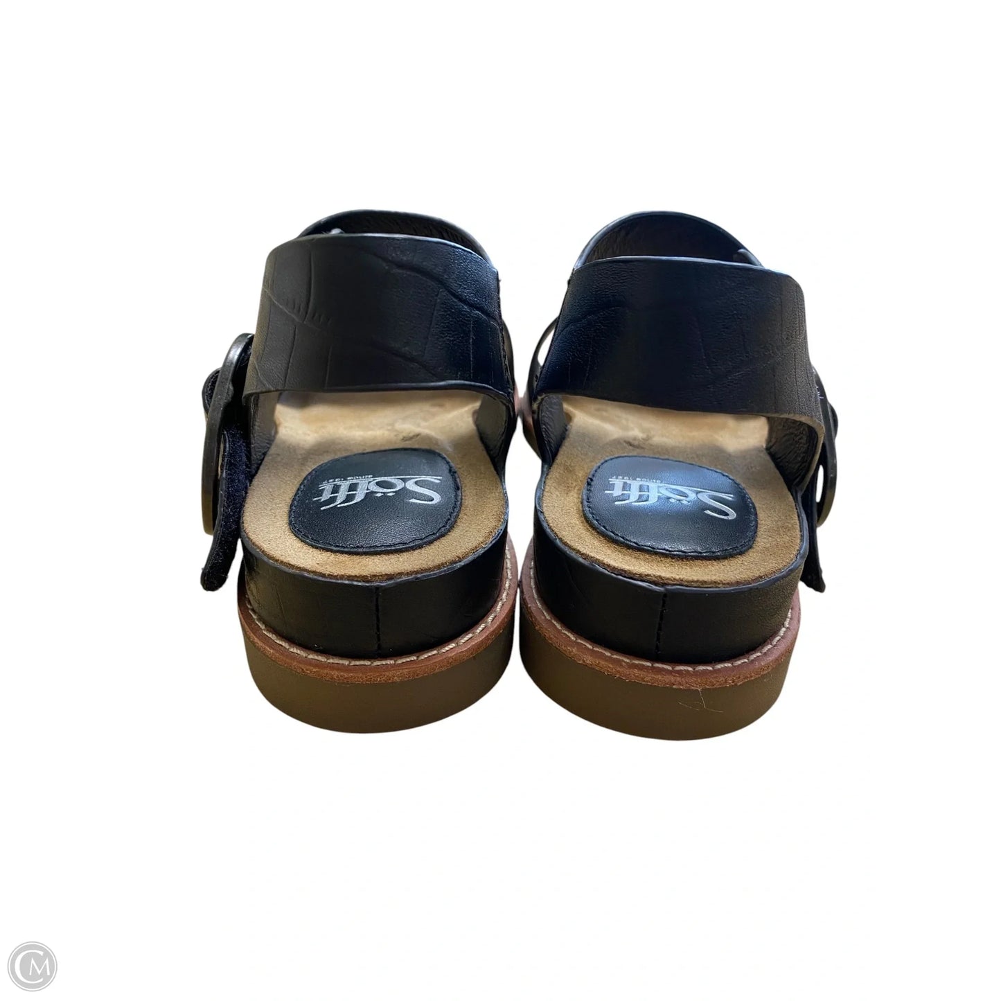 Sandals Flats By Sofft In Black, Size: 7