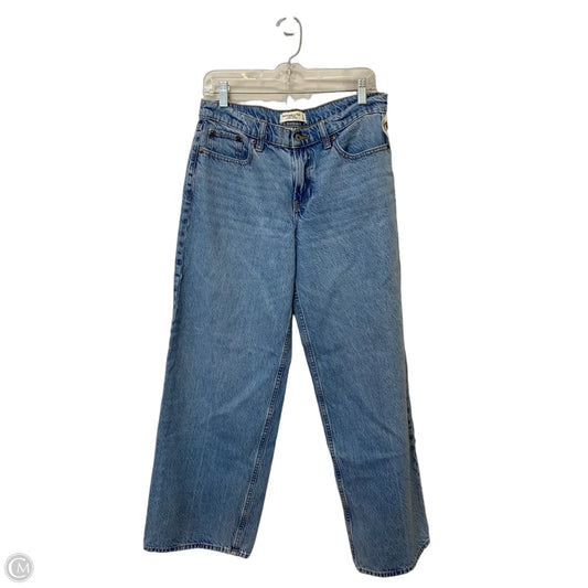 Jeans Wide Leg By Abercrombie And Fitch In Blue Denim, Size: 6