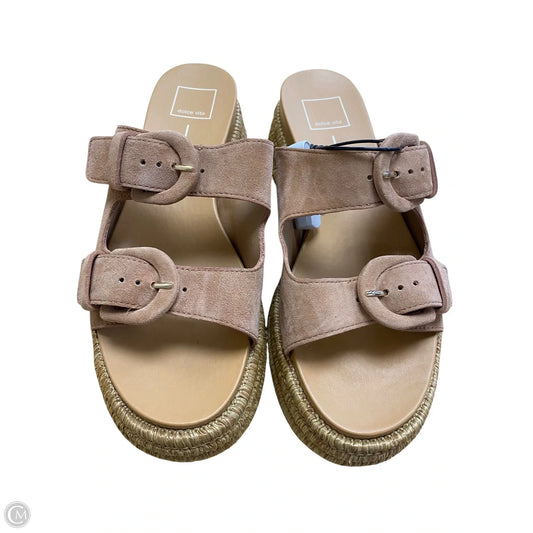 Sandals Heels Platform By Dolce Vita In Tan, Size: 9.5