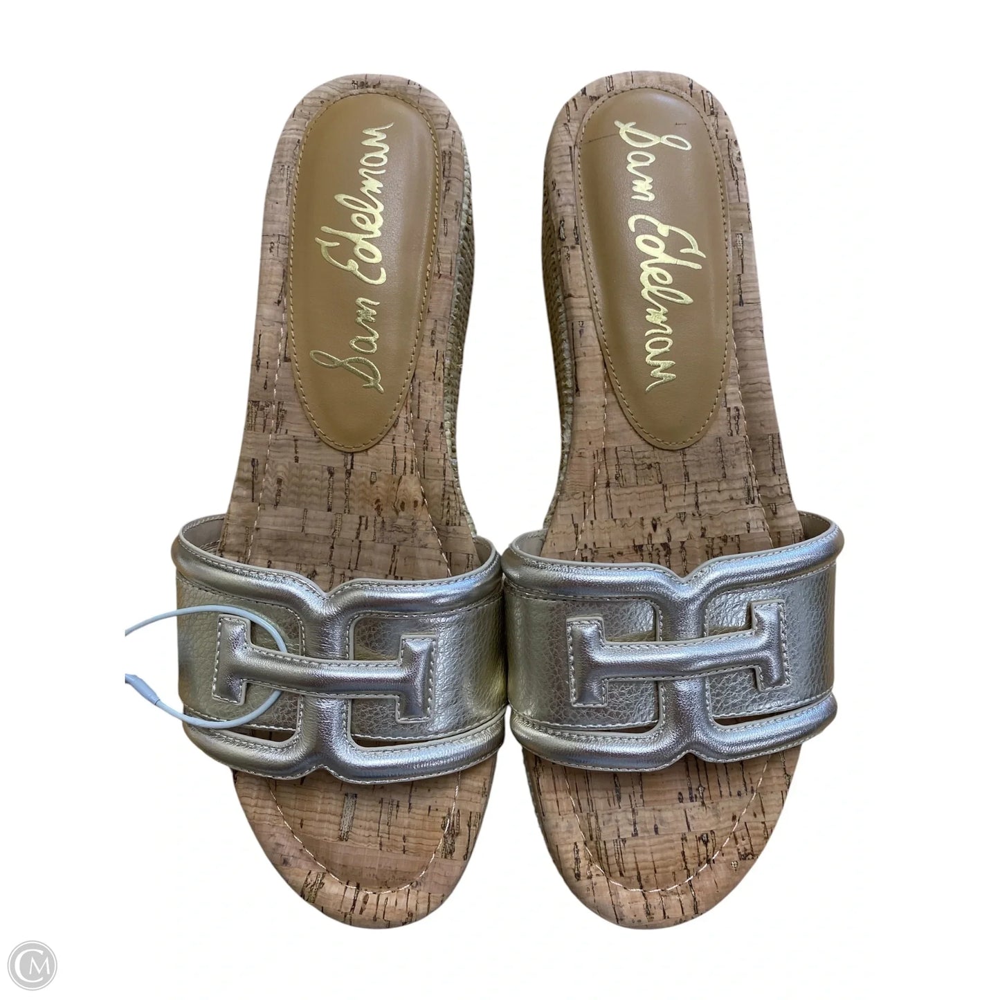 Sandals Heels Platform By Sam Edelman In Silver, Size: 9.5