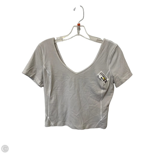 Athletic Top Short Sleeve By Lululemon In Grey