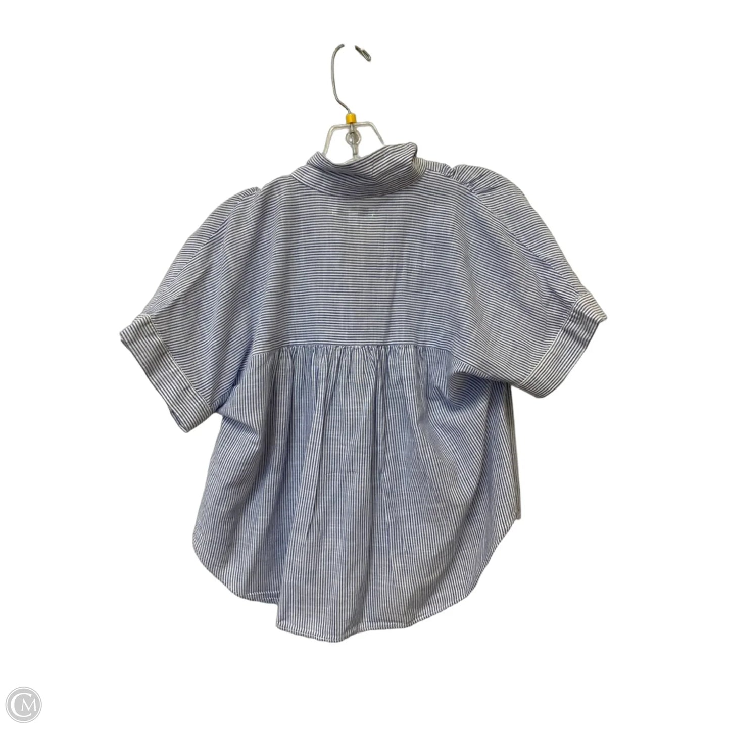 Top Short Sleeve By Madewell In Striped Pattern, Size: S
